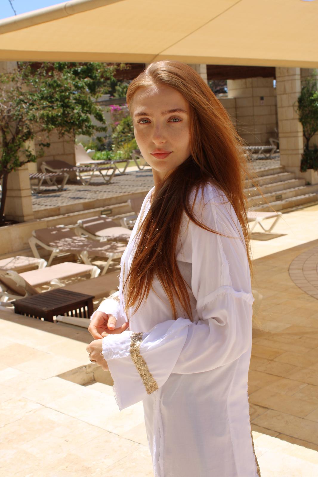 White "Kept by GOD " J  Kimono