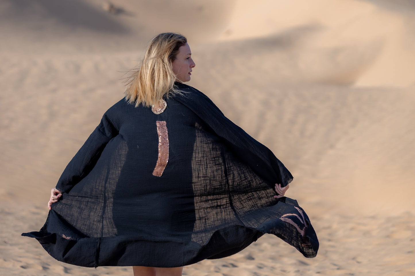 Black  "kept by GOD" J Kimono